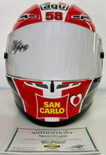 Load image into Gallery viewer, MARCO SIMONCELLI signed MotoGP helmet