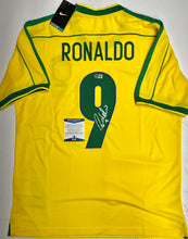 Load image into Gallery viewer, Ronaldo-signed Brazil football memorabilia from 1998 World Cup