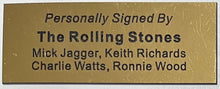 Load image into Gallery viewer, Rolling Stones display featuring a signed guitar