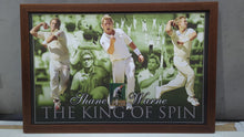 Load image into Gallery viewer, SHANE WARNE Signed Cricket Card & Print Display