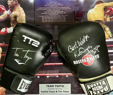Load image into Gallery viewer, Limited edition Kostya & Tim Tszyu signed gloves framed set
