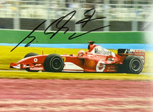 Load image into Gallery viewer, MICHAEL SCHUMACHER Signed Photo & Scuderia Ferrari Shirt/Print Display