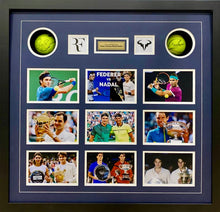 Load image into Gallery viewer, Roger Federer & Rafael Nadal Signed Photo Collage
