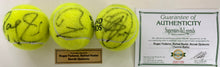Load image into Gallery viewer, ROGER FEDERER, RAFAEL NADAL & NOVAK DJOKOVIC Signed Tennis Balls in Display Box