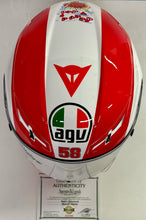Load image into Gallery viewer, MARCO SIMONCELLI MotoGP collectable helmet display