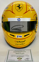 Load image into Gallery viewer, LEWIS HAMILTON “Scuderia Ferrari” Signed F1 Race Helmet