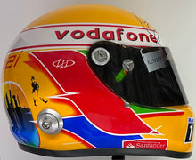 Load image into Gallery viewer, Signed Lewis Hamilton Mercedes Formula One helmet