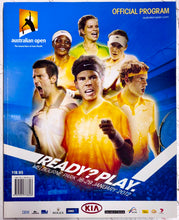 Load image into Gallery viewer, ROGER FEDERER, NOVAK DJOKOVIC & RAFAEL NADAL Signed Cap & Tennis Ball Collage Display