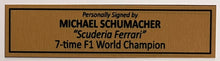 Load image into Gallery viewer, Signed Michael Schumacher Ferrari shirt with print