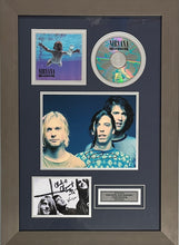 Load image into Gallery viewer, Nirvana signed photo and CD collage display
