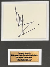 Load image into Gallery viewer, Framed Rolling Stones Sticky Fingers album display with signatures