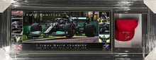 Load image into Gallery viewer, Lewis Hamilton signed Mercedes F1 cap for sale.