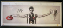 Load image into Gallery viewer, Scott Pendlebury signed 2010 AFL Premiers poster in iconic wings pose