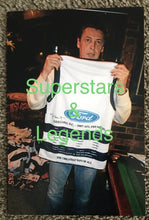 Load image into Gallery viewer, Unframed TOM HARLEY & MARK THOMPSON Signed “2009 Premiers” Geelong Jumper