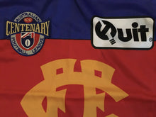 Load image into Gallery viewer, Close-up of Kevin Murray signature on Fitzroy jumper