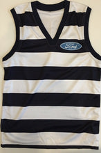 Load image into Gallery viewer, Unframed TOM HARLEY & MARK THOMPSON Signed “2009 Premiers” Geelong Jumper