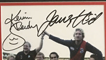 Load image into Gallery viewer, Hird Sheedy signed AFL last game collage