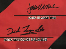 Load image into Gallery viewer, Unframed JAMES HIRD, MARK THOMPSON, TERRY DANIHER & KEN FRASER Signed “Premiership Captains” Essendon Jumper