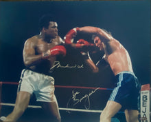 Load image into Gallery viewer, Muhammad Ali and Joe Bugner signed Boxing Memorabilia