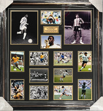 Load image into Gallery viewer, Pele and Maradona signed photo collage display framed