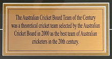 Load image into Gallery viewer, Don Bradman & Team of the Century signed print, framed.
