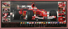 Load image into Gallery viewer, Michael Schumacher Scuderia Ferrari memorabilia display