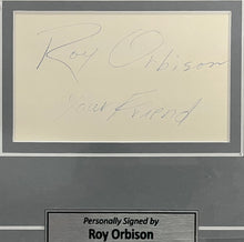Load image into Gallery viewer, Framed Roy Orbison memorabilia featuring a signed