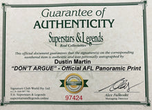 Load image into Gallery viewer, Limited Edition Dustin Martin AFL "Don’t Argue" Print