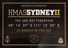 Load image into Gallery viewer, HMAS Sydney II Royal Australian Navy historical print