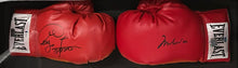 Load image into Gallery viewer, Muhammad Ali & George Foreman Signed Boxing Gloves & Poster Display