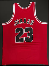 Load image into Gallery viewer, Signed Jordan Bulls Jersey with Framed Cards