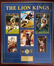 Load image into Gallery viewer, Signed Lion Kings photos display: Murray, Voss, & more.