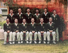 Load image into Gallery viewer, Framed Bradman & Team of the Century signed display.