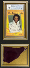 Load image into Gallery viewer, Framed Elvis Presley shirt with hair strand display