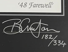 Load image into Gallery viewer, Don Bradman signed print with a certificate of authenticity.