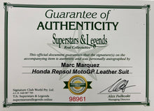 Load image into Gallery viewer, Racing suit signed by Marc Marquez