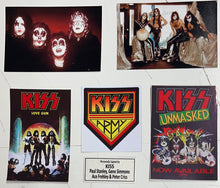 Load image into Gallery viewer, KISS - Paul Stanley, Gene Simmons, Peter Criss &amp; Ace Frehley Signed Photos &amp; Record Collage Display
