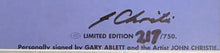 Load image into Gallery viewer, GARY ABLETT SNR Signed Limited Edition Print Display
