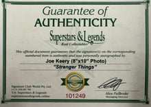 Load image into Gallery viewer, STRANGER THINGS - JOE KEERY Signed Photo &amp; Cards Collage Display
