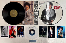 Load image into Gallery viewer, MICHAEL JACKSON &amp; TITO JACKSON Signed 7” Vinyl Sleeve &amp; Album LP Display

