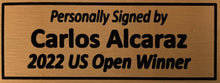 Load image into Gallery viewer, CARLOS ALCARAZ Signed Photo Collage Display
