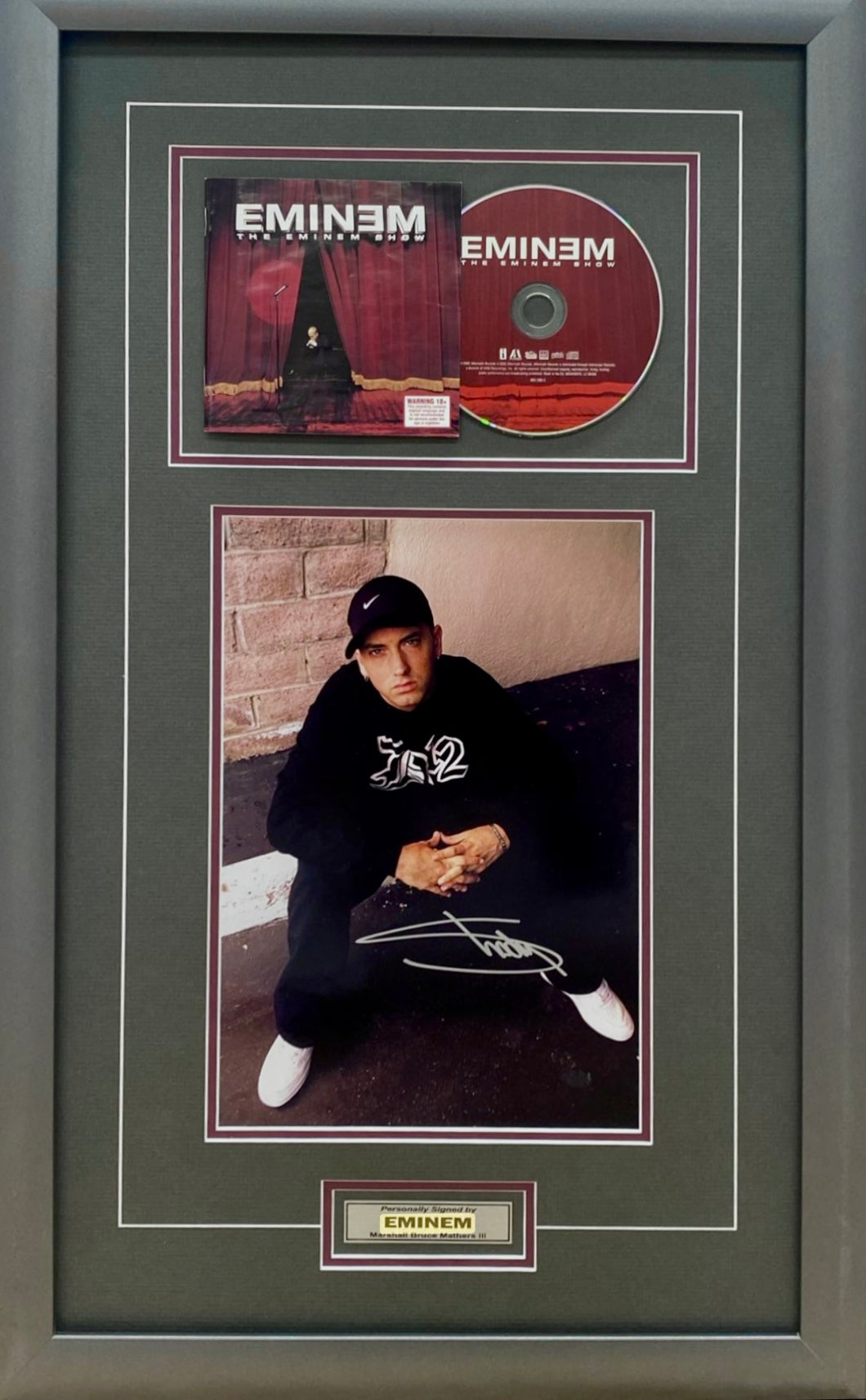 EMINEM - Slim Shady Signed Photo & CD Display