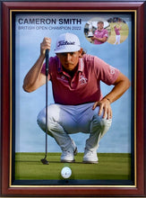 Load image into Gallery viewer, CAMERON SMITH “2022 British Open Champion” Signed Golf Ball Display
