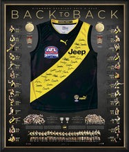 Load image into Gallery viewer, RICHMOND TIGERS “Back To Back” Team Signed Jumper Display
