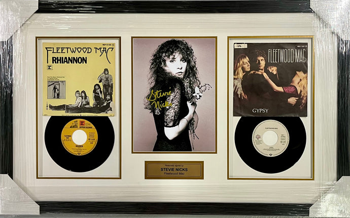 Stevie Nicks signed photo display