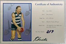 Load image into Gallery viewer, GARY ABLETT SNR Signed Limited Edition Print Display
