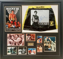 Load image into Gallery viewer, ROCKY - SYLVESTER STALLONE, BURT YOUNG, CARL WEATHERS &amp; MR. T Signed Photos &amp; Poster Collage Display
