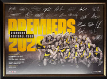 Load image into Gallery viewer, RICHMOND TIGERS “Premiers 2020” Facsimile Team Signed Print Display
