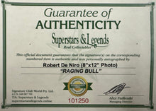 Load image into Gallery viewer, RAGING BULL - ROBERT DE NIRO Signed Photo &amp; Poster Collage Display
