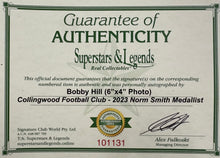 Load image into Gallery viewer, BOBBY HILL “2023 Norm Smith Medallist” Signed Photo Collage Display
